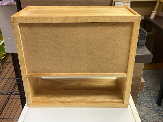 背面から見た木製卓上ミニラック(中古・リサイクルショップ八光)