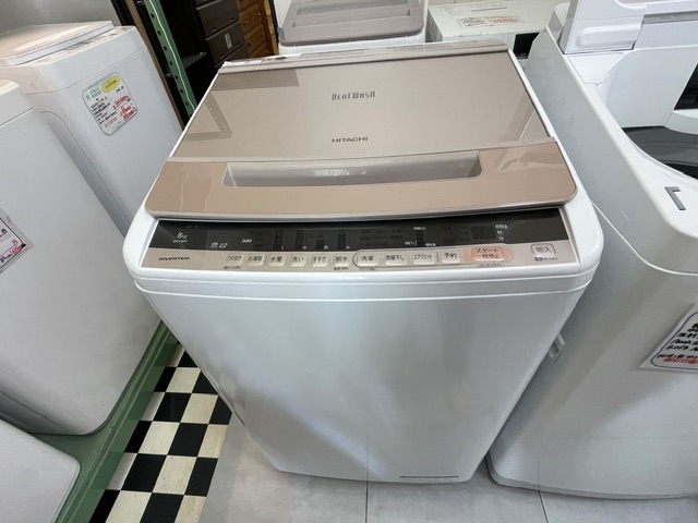 日立 全自動洗濯機 ビートウォッシュ BW-V80C 中古 全体（リサイクルショップ八光・鹿児島市田上）