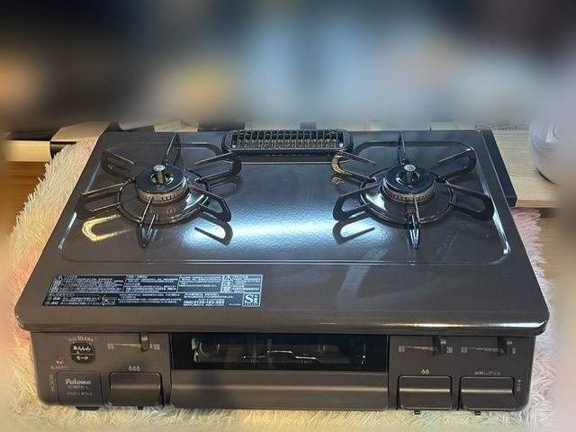 中古のパロマ LPガス用ガスコンロ IC-S87K-1L（リサイクルショップ八光・鹿児島市田上）