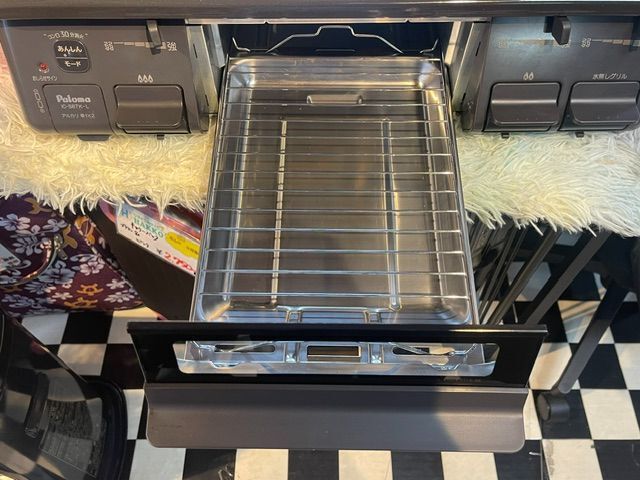 パロマ ガスコンロの水なし片面焼きグリル