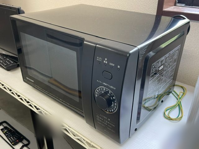 中古のシャープ 17Lフラット電子レンジ RE-T171-B（リサイクルショップ八光・鹿児島市田上）